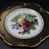 Royal Winton Grimwades Gold Gilted plate with fruit design