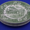 Coaching Taverns Royal Tudor Ware Green Dinner Plate