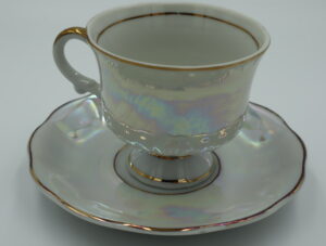 Pearlescent Cup and Saucer