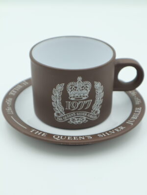The Queens Jubilee Cup and saucer Hornsea 1953 - 1977