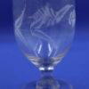 Fern decorated Victorian Rummer Glass