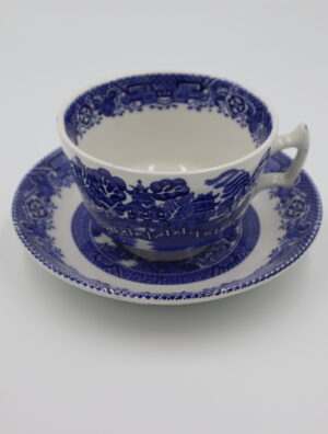 Woodware Willow pattern Tea Cup and Saucer