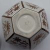 Ginger Jar with Lid Brown pattern with gilted design