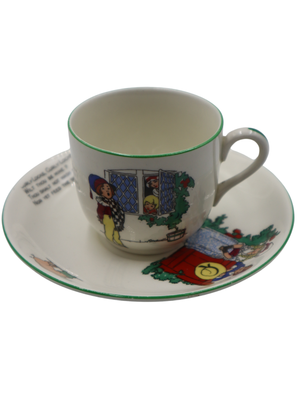 Crown Ducal Cup and Saucer Nursery Rhyme pattern