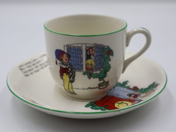 Crown Ducal Cup and Saucer Nursery Rhyme pattern