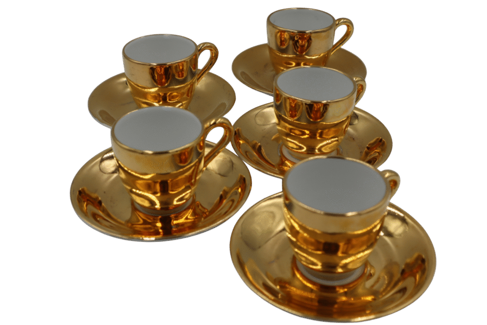Gold Expresso Cups